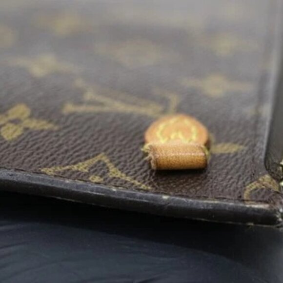 Louis Vuitton Neverfull Monogram Canvas Pochette Wristlet SD0119 - Brown *READ* - Picture 10 of 16
